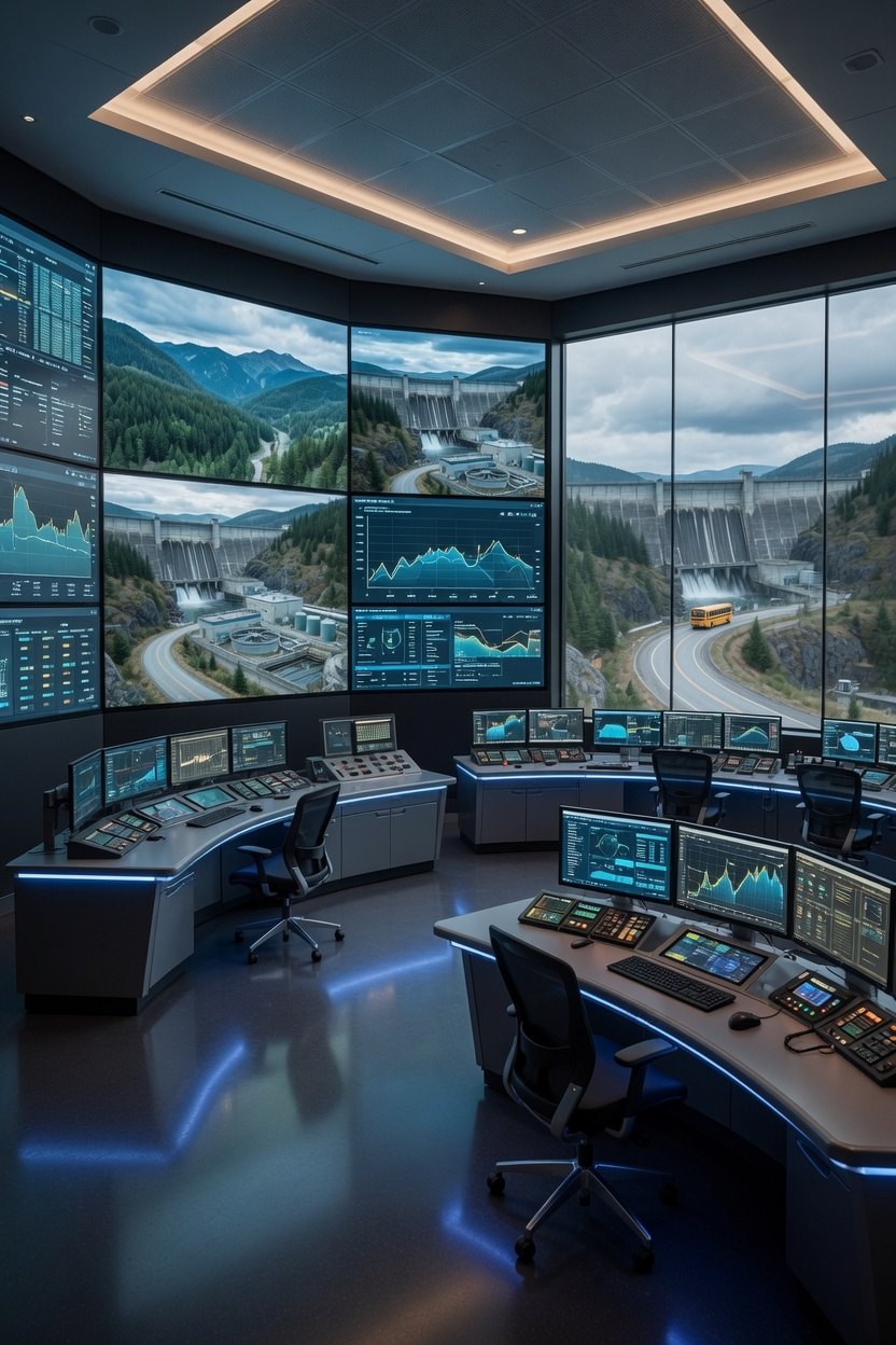 Control room after the Night Shift walk
